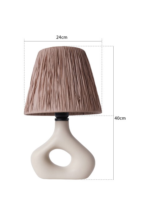 Opviq Lámpara de Mesa de Cerámica Beige YL542 Opviq Lámpara de Mesa de Cerámica Beige YL542